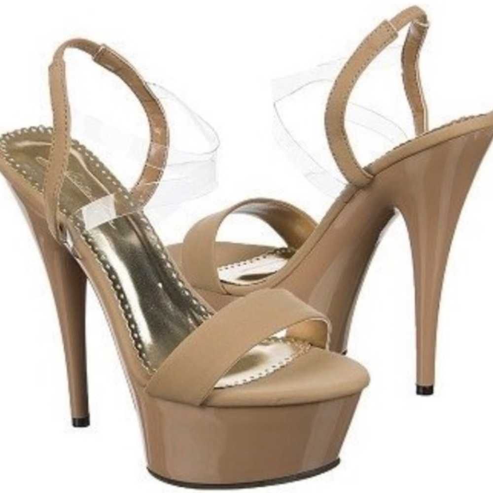 Johnathan Kayne Suntan ( Pageant heels)9008M Taupe